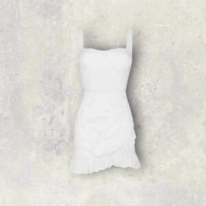 Reformation Ives White Dress Mini B949